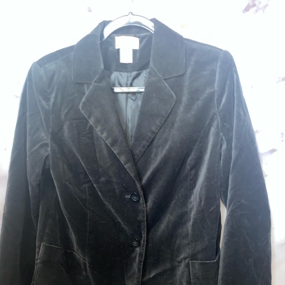 Studio works women’s faux velvet women’s blazer - Picture 11 of 12